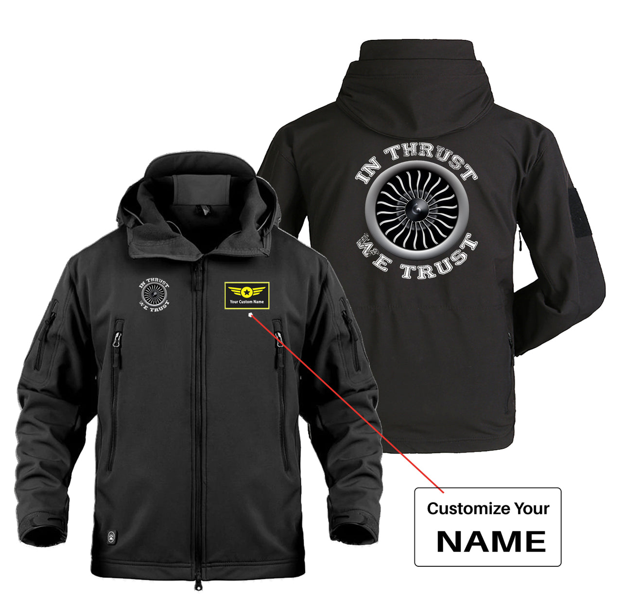 In Thrust We Trust (Vol 2) Designed Military Jackets (Customizable)