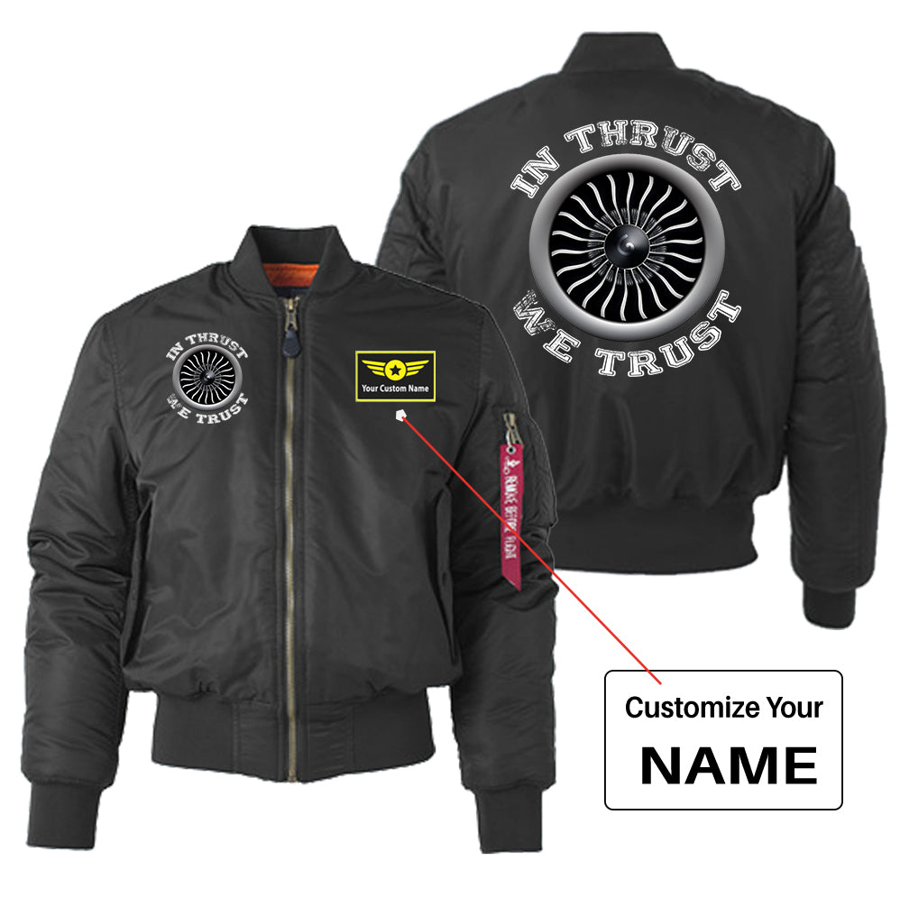 In Thrust We Trust (Vol 2) Designed "Women" Bomber Jackets