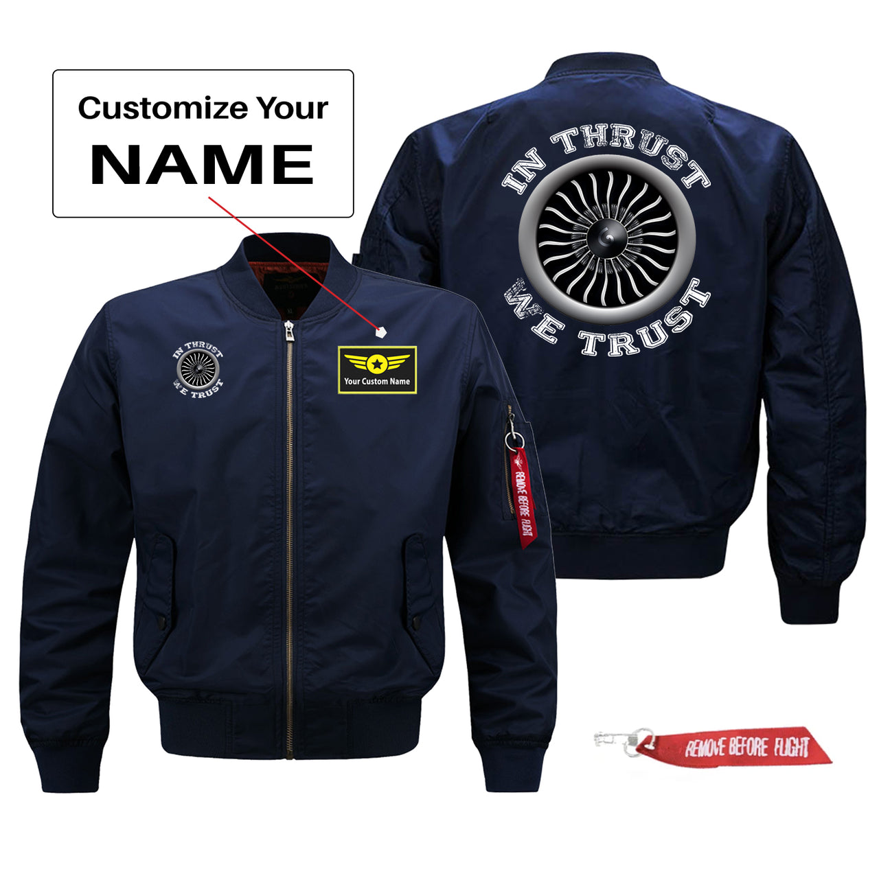 In Thrust We Trust (Vol 2) Designed Pilot Jackets (Customizable)