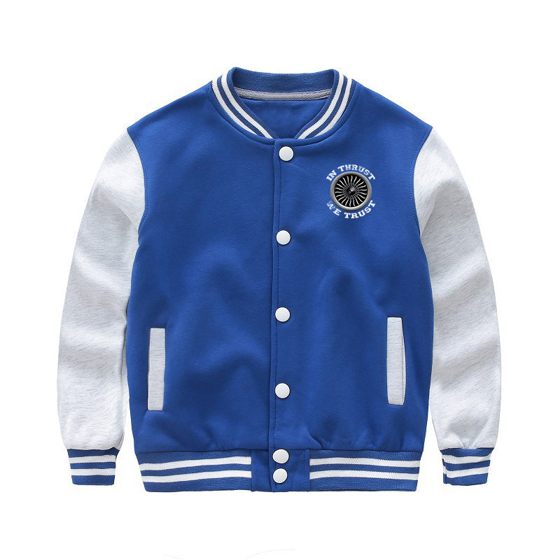 In Thrust We Trust (Vol 2) Designed "CHILDREN" Baseball Jackets