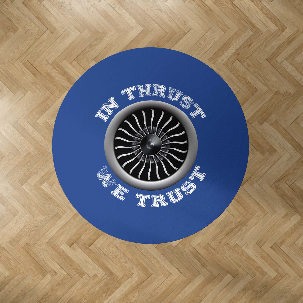 In Thrust We Trust (Vol 2) Designed Carpet & Floor Mats (Round)