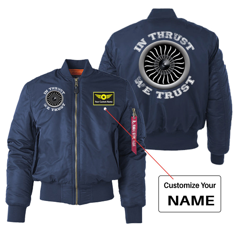 In Thrust We Trust (Vol 2) Designed "Women" Bomber Jackets