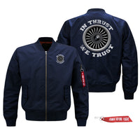 Thumbnail for In Thrust We Trust (Vol 2) Designed Pilot Jackets (Customizable)