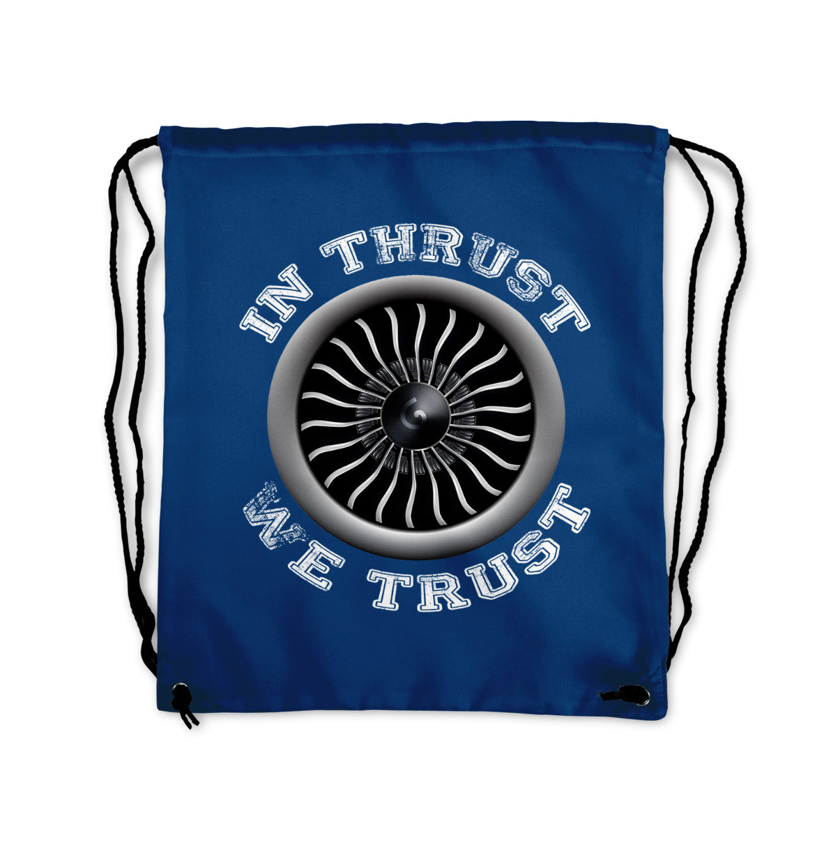 In Thrust We Trust (Vol 2) Designed Drawstring Bags