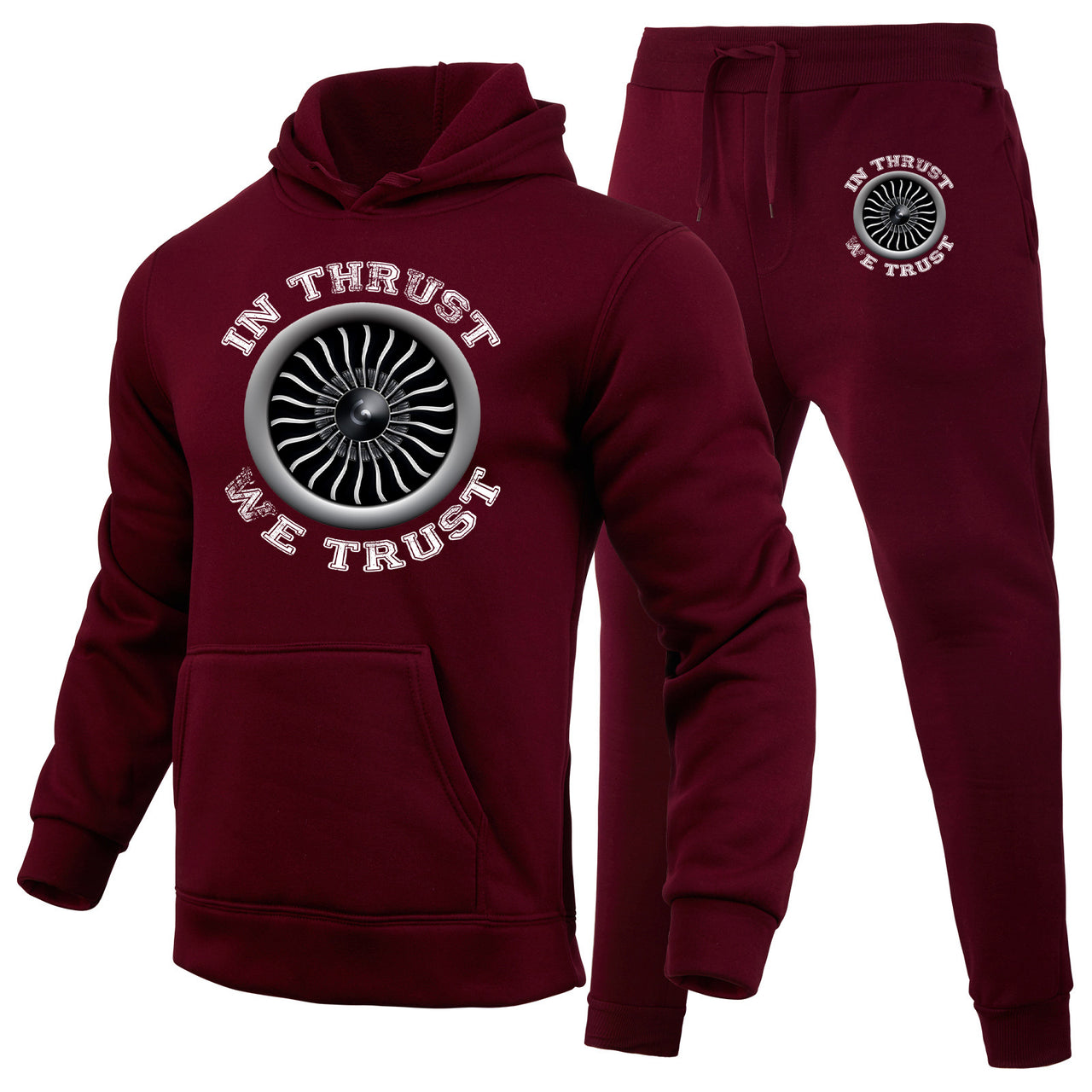 In Thrust We Trust (Vol 2) Designed Hoodies & Sweatpants Set