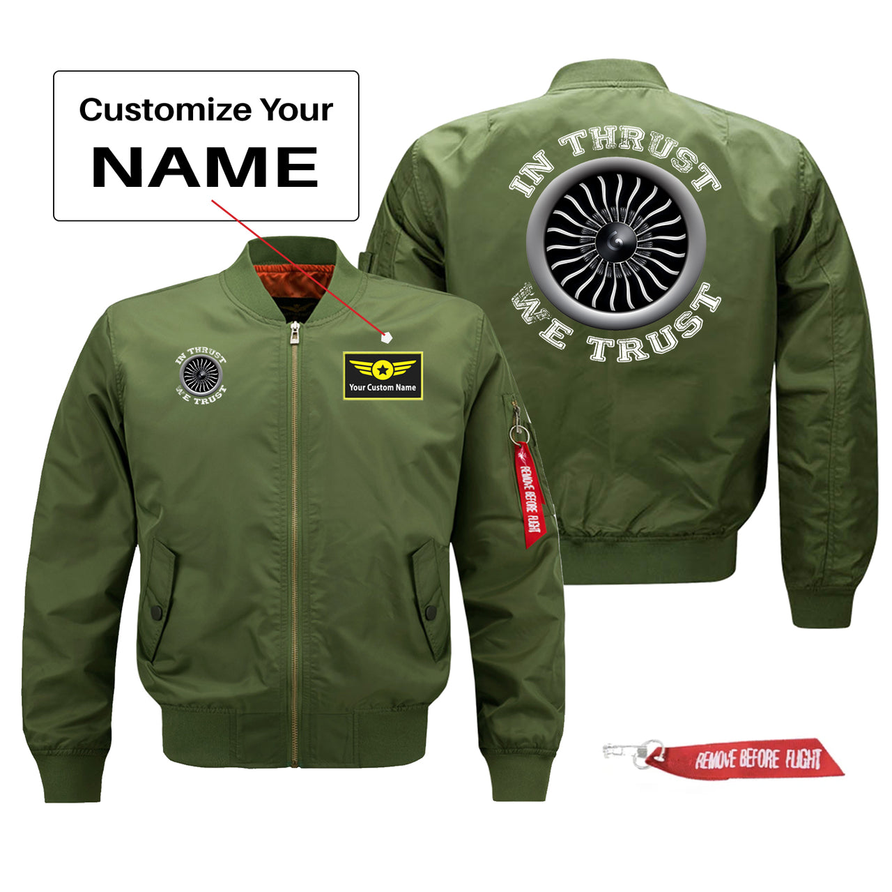 In Thrust We Trust (Vol 2) Designed Pilot Jackets (Customizable)