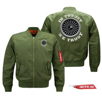 Thumbnail for In Thrust We Trust (Vol 2) Designed Pilot Jackets (Customizable)