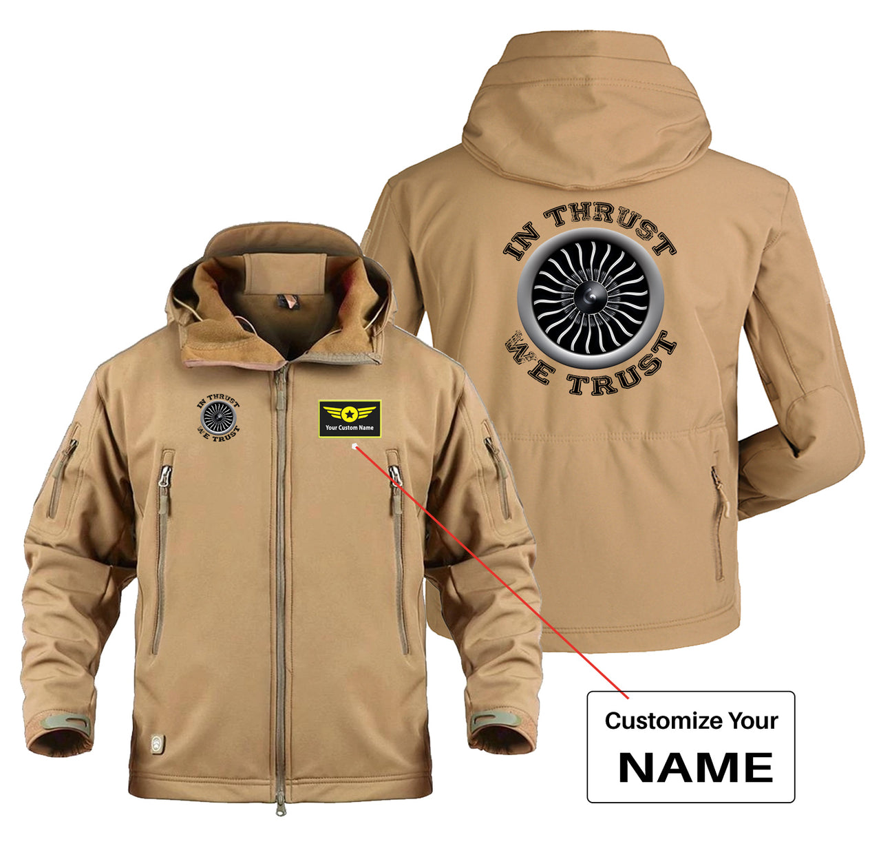 In Thrust We Trust (Vol 2) Designed Military Jackets (Customizable)