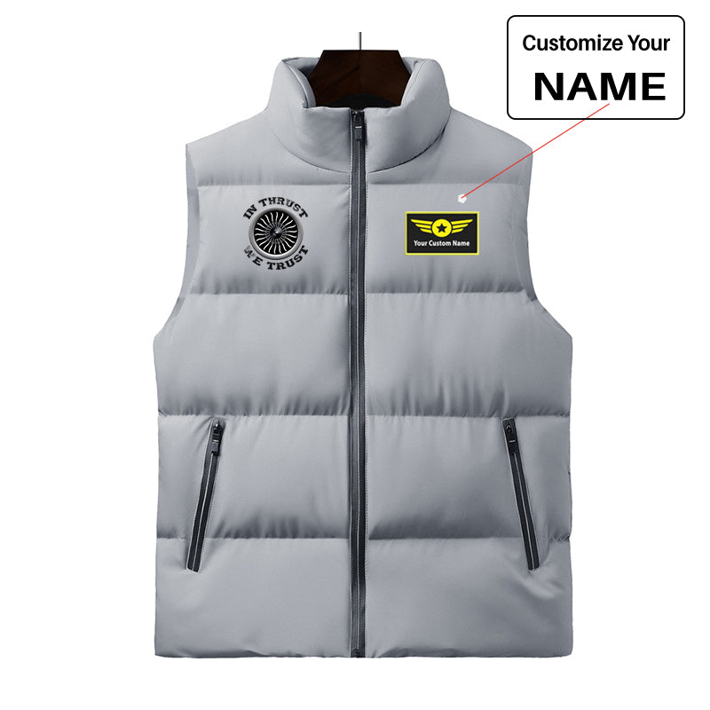 In Thrust We Trust (Vol 2) Designed Puffy Vests