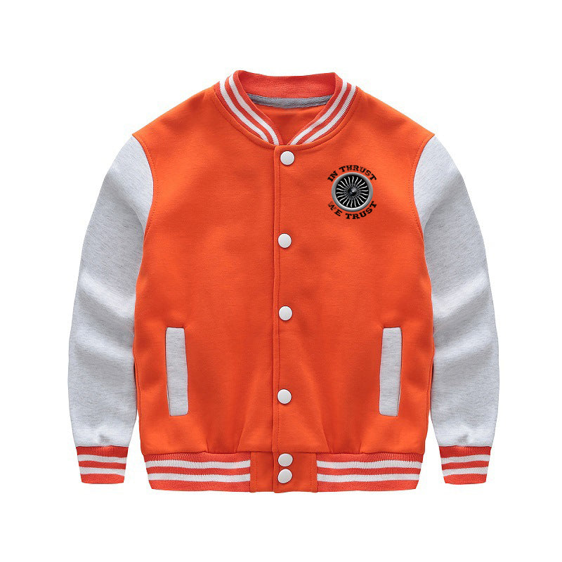 In Thrust We Trust (Vol 2) Designed "CHILDREN" Baseball Jackets