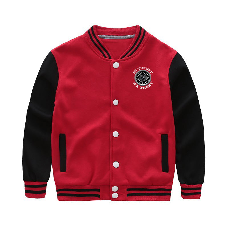 In Thrust We Trust (Vol 2) Designed "CHILDREN" Baseball Jackets