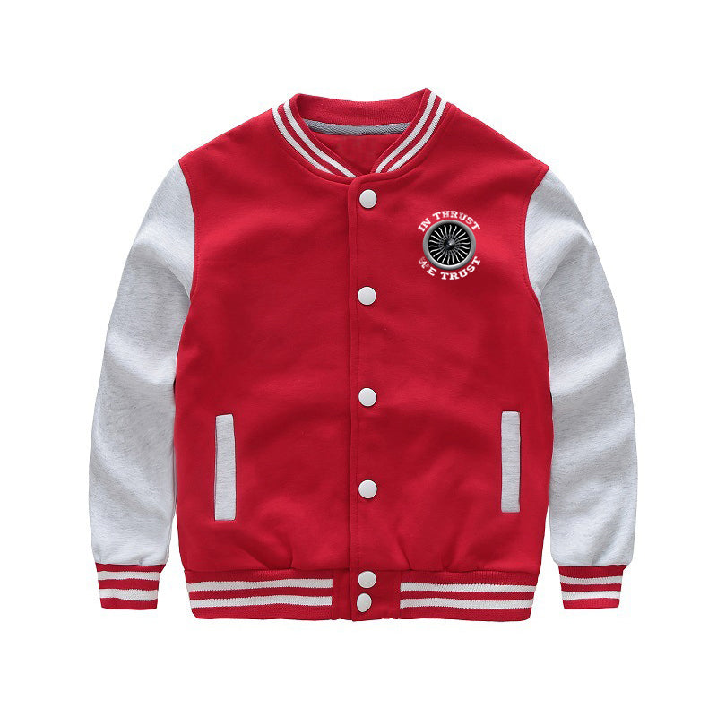 In Thrust We Trust (Vol 2) Designed "CHILDREN" Baseball Jackets