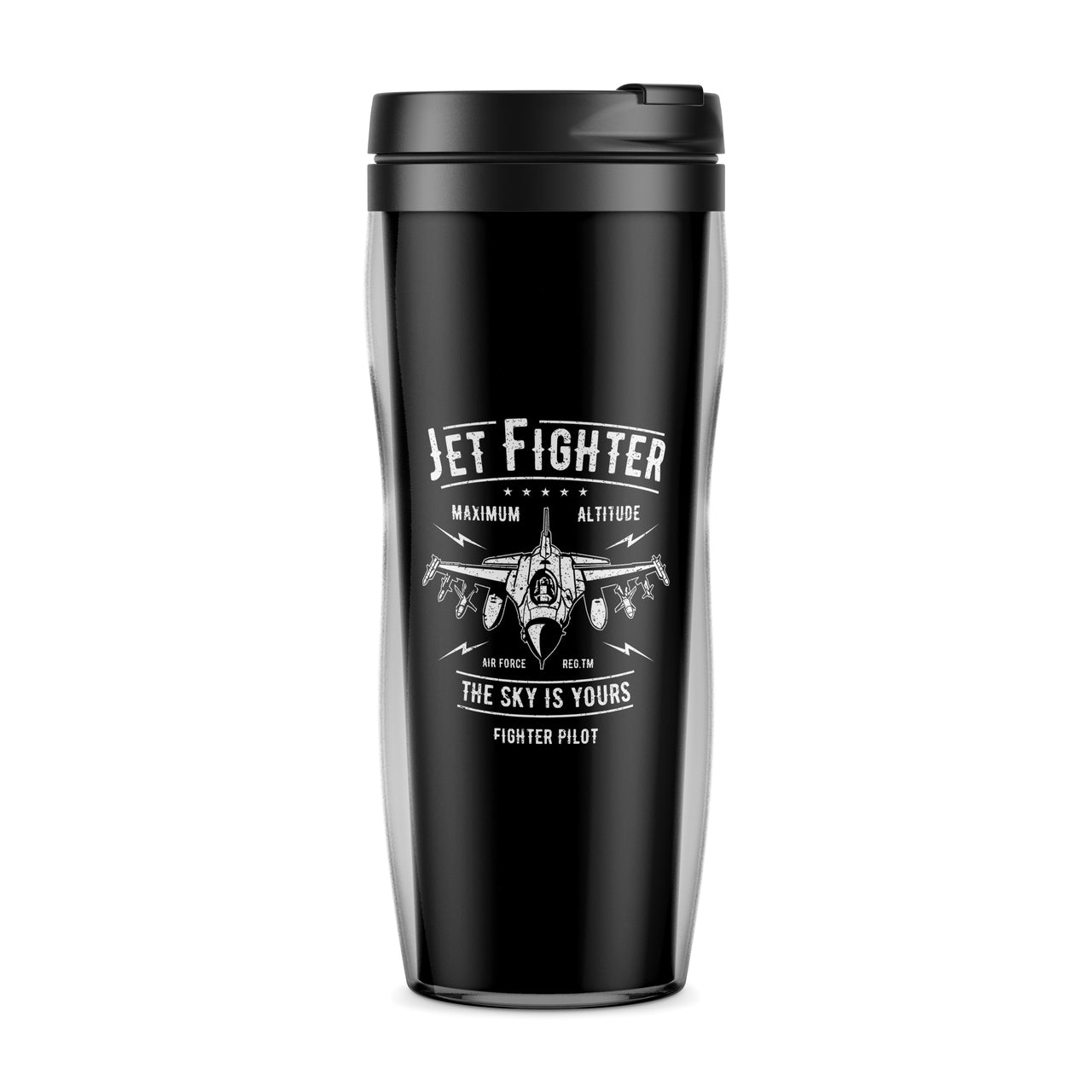 Jet Fighter - The Sky is Yours Designed Travel Mugs