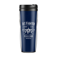 Thumbnail for Jet Fighter - The Sky is Yours Designed Travel Mugs