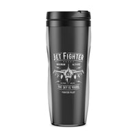 Thumbnail for Jet Fighter - The Sky is Yours Designed Travel Mugs