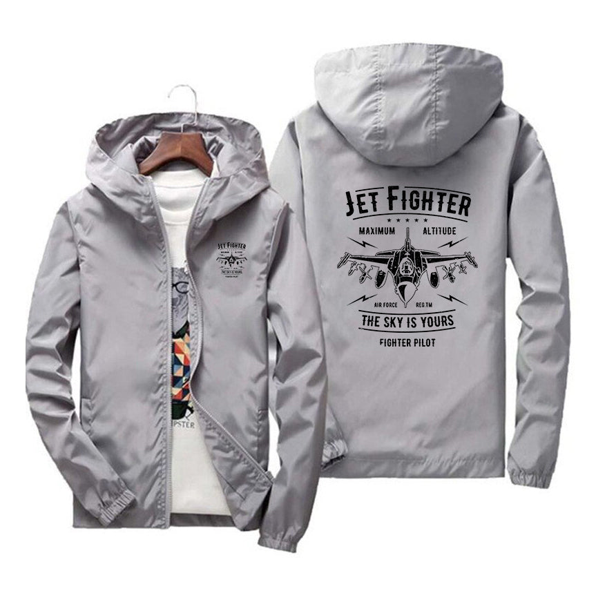 Jet Fighter - The Sky is Yours Designed Windbreaker Jackets