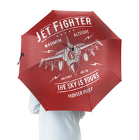 Thumbnail for Jet Fighter - The Sky is Yours Designed Umbrella