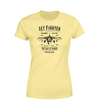 Thumbnail for Jet Fighter - The Sky is Yours Designed Women T-Shirts