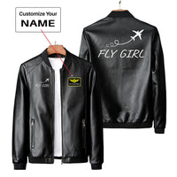 Thumbnail for Just Fly It & Fly Girl Designed PU Leather Jackets