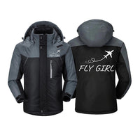 Thumbnail for Just Fly It & Fly Girl Designed Thick Winter Jackets