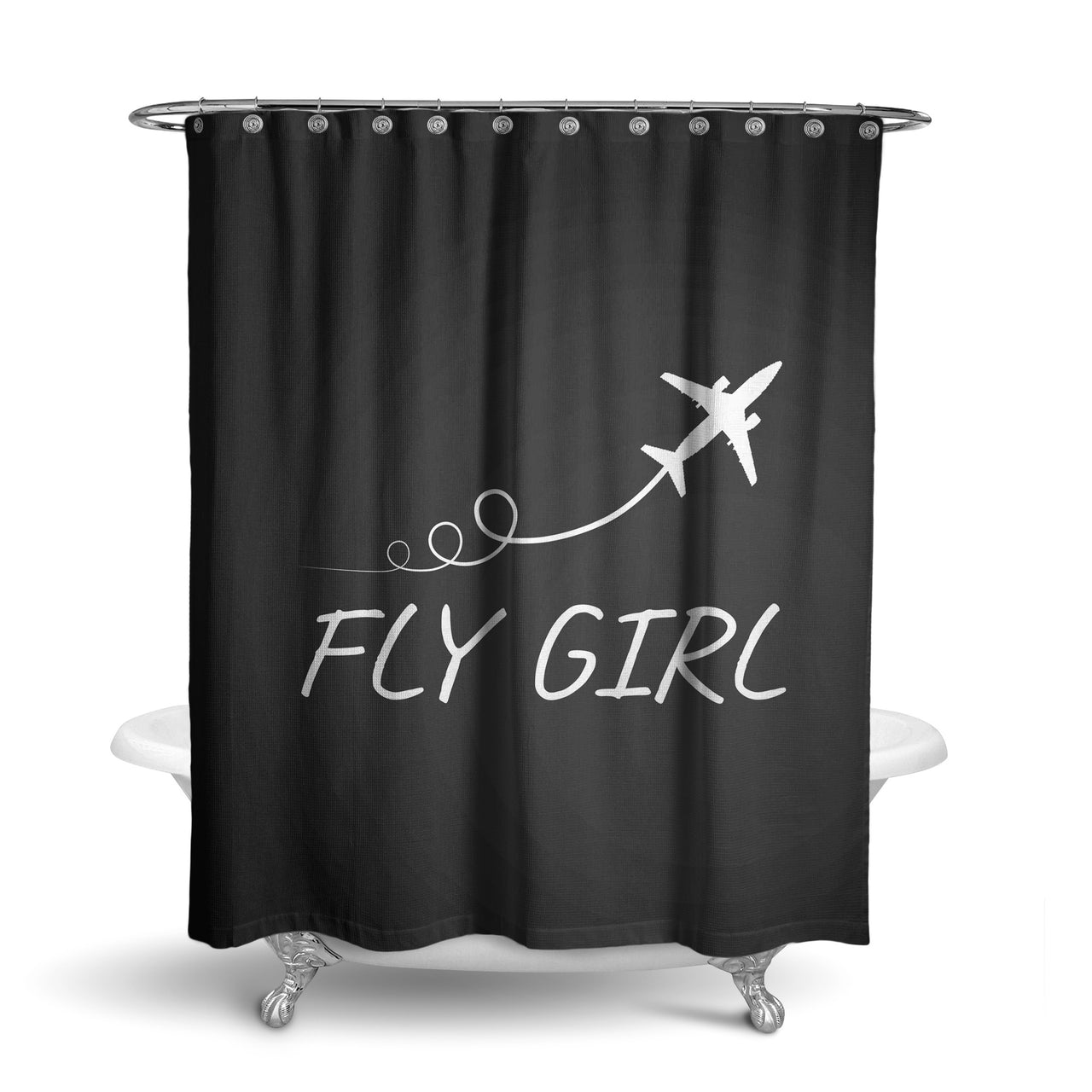 Just Fly It & Fly Girl Designed Shower Curtains