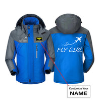 Thumbnail for Just Fly It & Fly Girl Designed Thick Winter Jackets