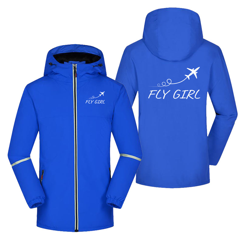 Just Fly It & Fly Girl Designed Rain Coats & Jackets