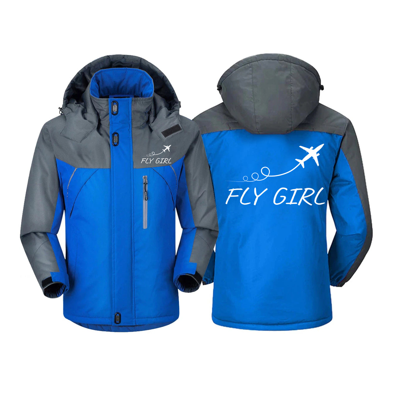 Just Fly It & Fly Girl Designed Thick Winter Jackets