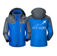 Thumbnail for Just Fly It & Fly Girl Designed Thick Winter Jackets