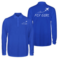 Thumbnail for Just Fly It & Fly Girl Designed Long Sleeve Polo T-Shirts (Double-Side)