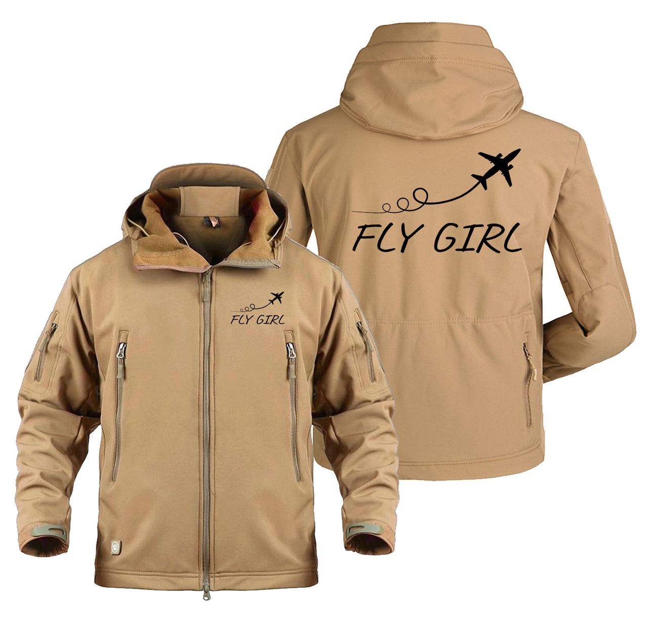 Just Fly It & Fly Girl Designed Military Jackets (Customizable)