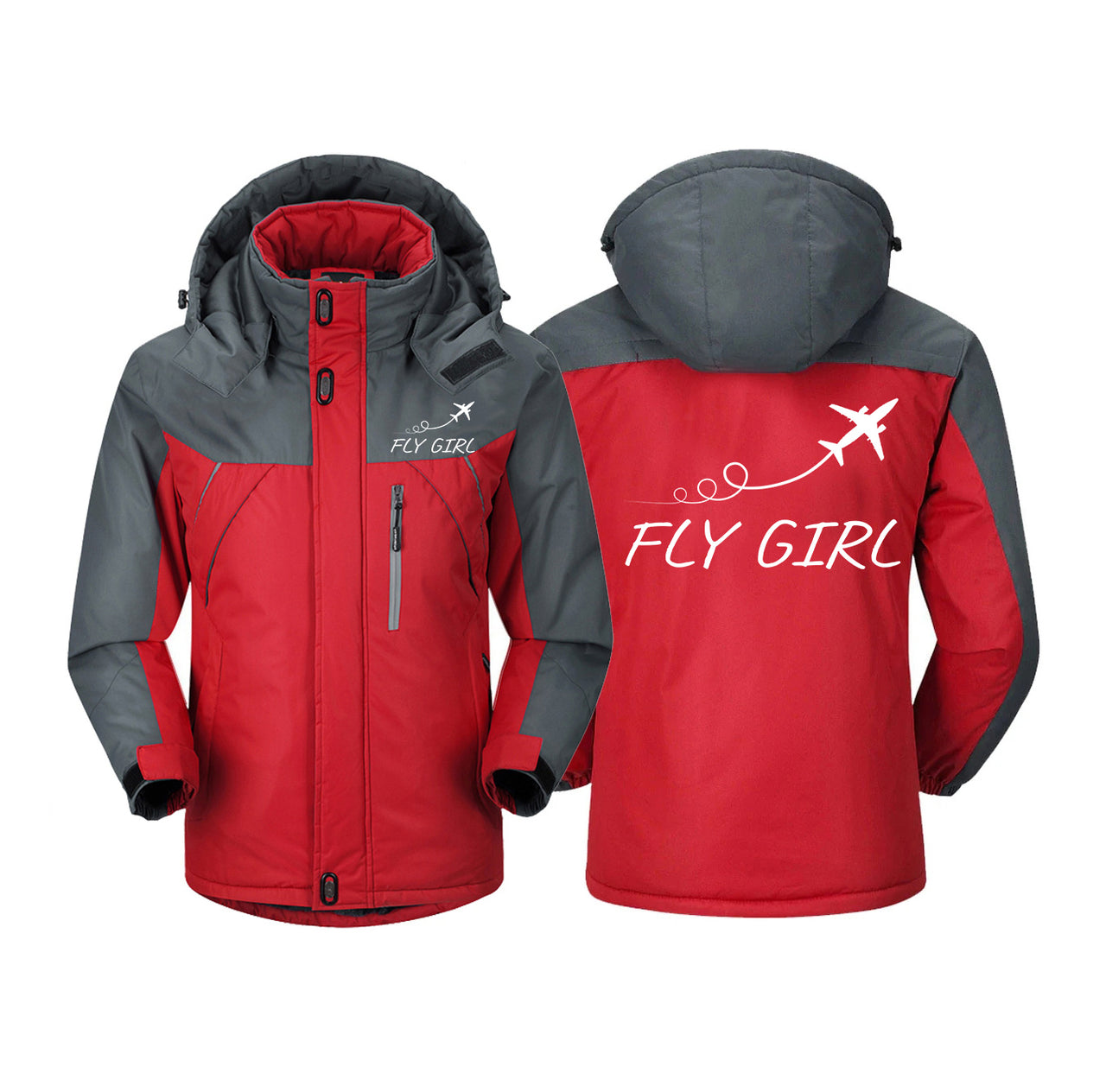 Just Fly It & Fly Girl Designed Thick Winter Jackets