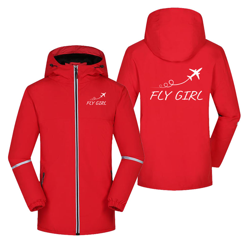 Just Fly It & Fly Girl Designed Rain Coats & Jackets