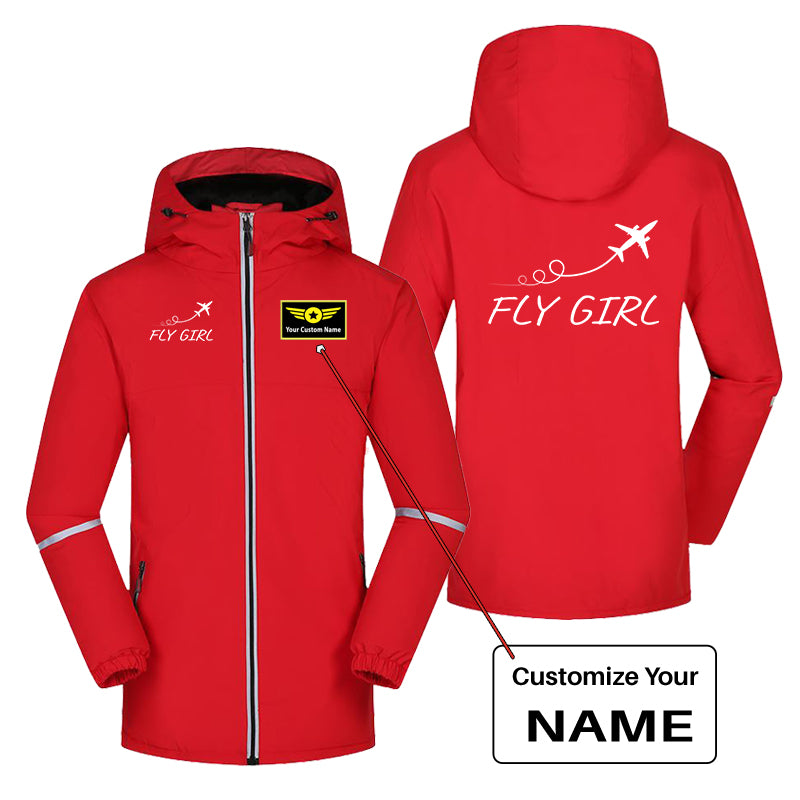 Just Fly It & Fly Girl Designed Rain Coats & Jackets