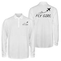 Thumbnail for Just Fly It & Fly Girl Designed Long Sleeve Polo T-Shirts (Double-Side)