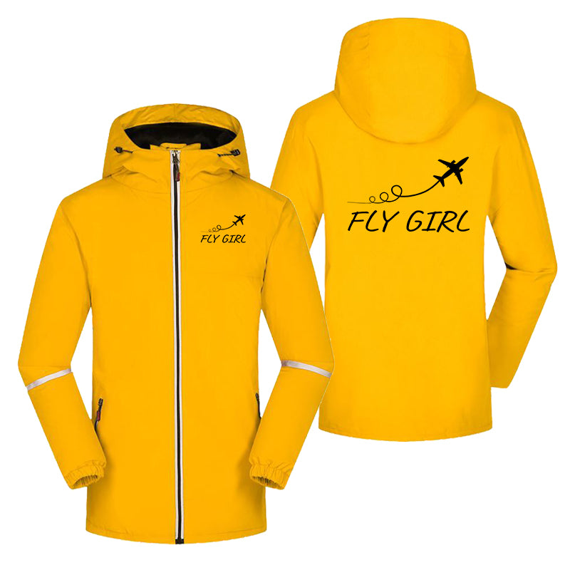 Just Fly It & Fly Girl Designed Rain Coats & Jackets