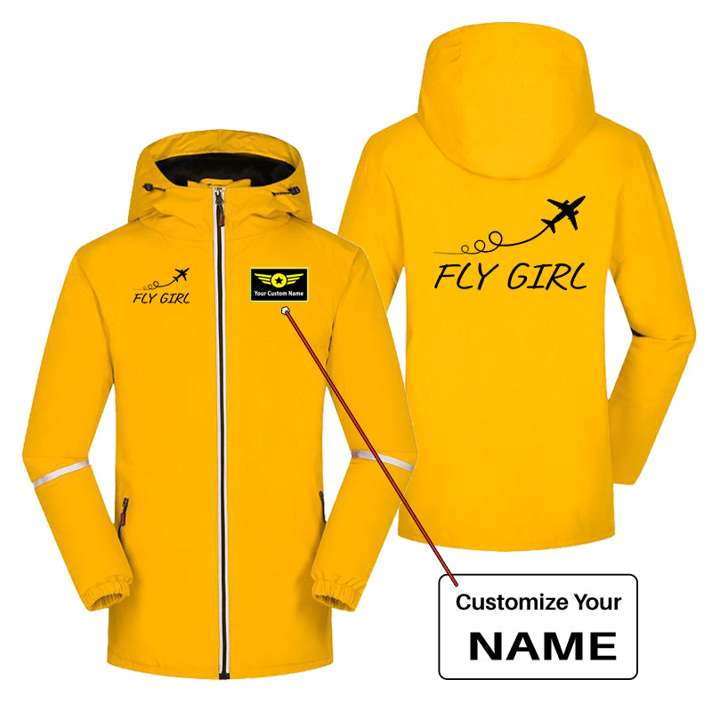 Just Fly It & Fly Girl Designed Rain Coats & Jackets