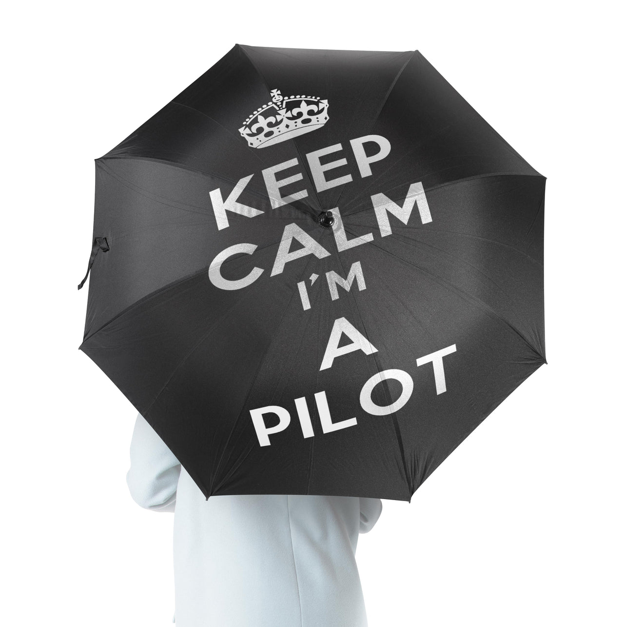 Keep Calm I'm a Pilot Designed Umbrella