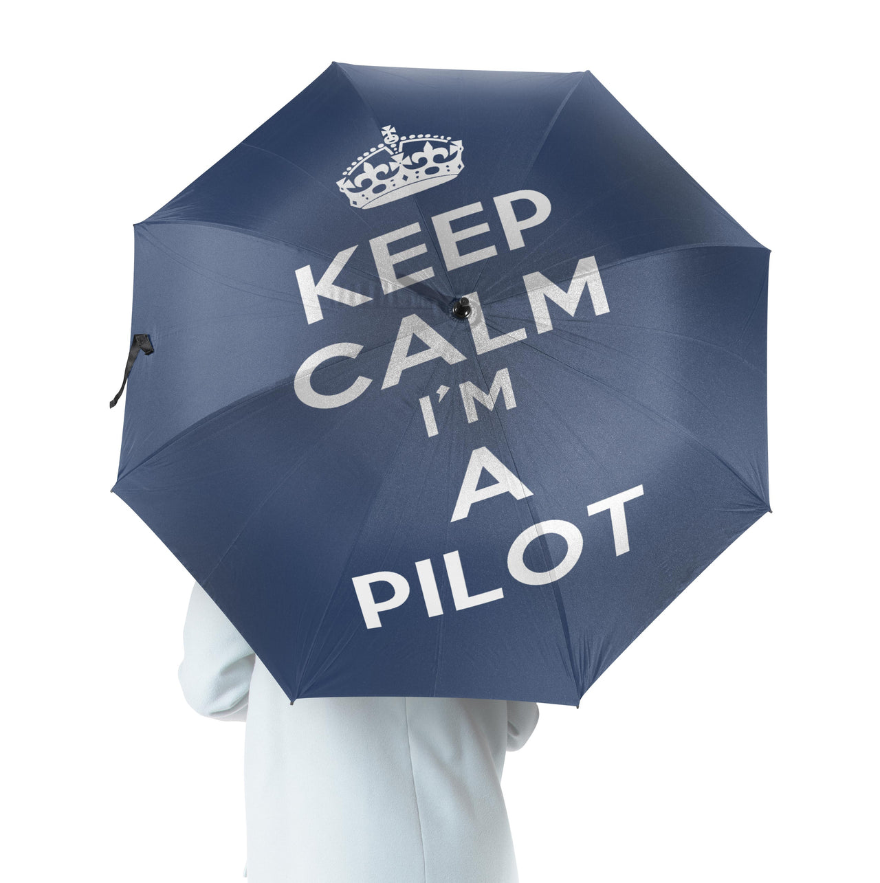 Keep Calm I'm a Pilot Designed Umbrella