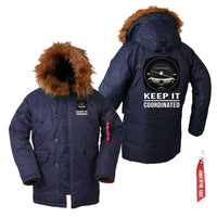 Thumbnail for Keep It Coordinated Designed Parka Bomber Jackets