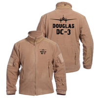 Thumbnail for Douglas DC-3 & Plane Designed Fleece Military Jackets (Customizable)