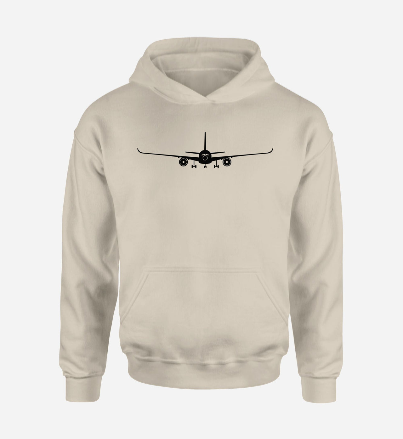 Airbus A350 Silhouette Designed Hoodies