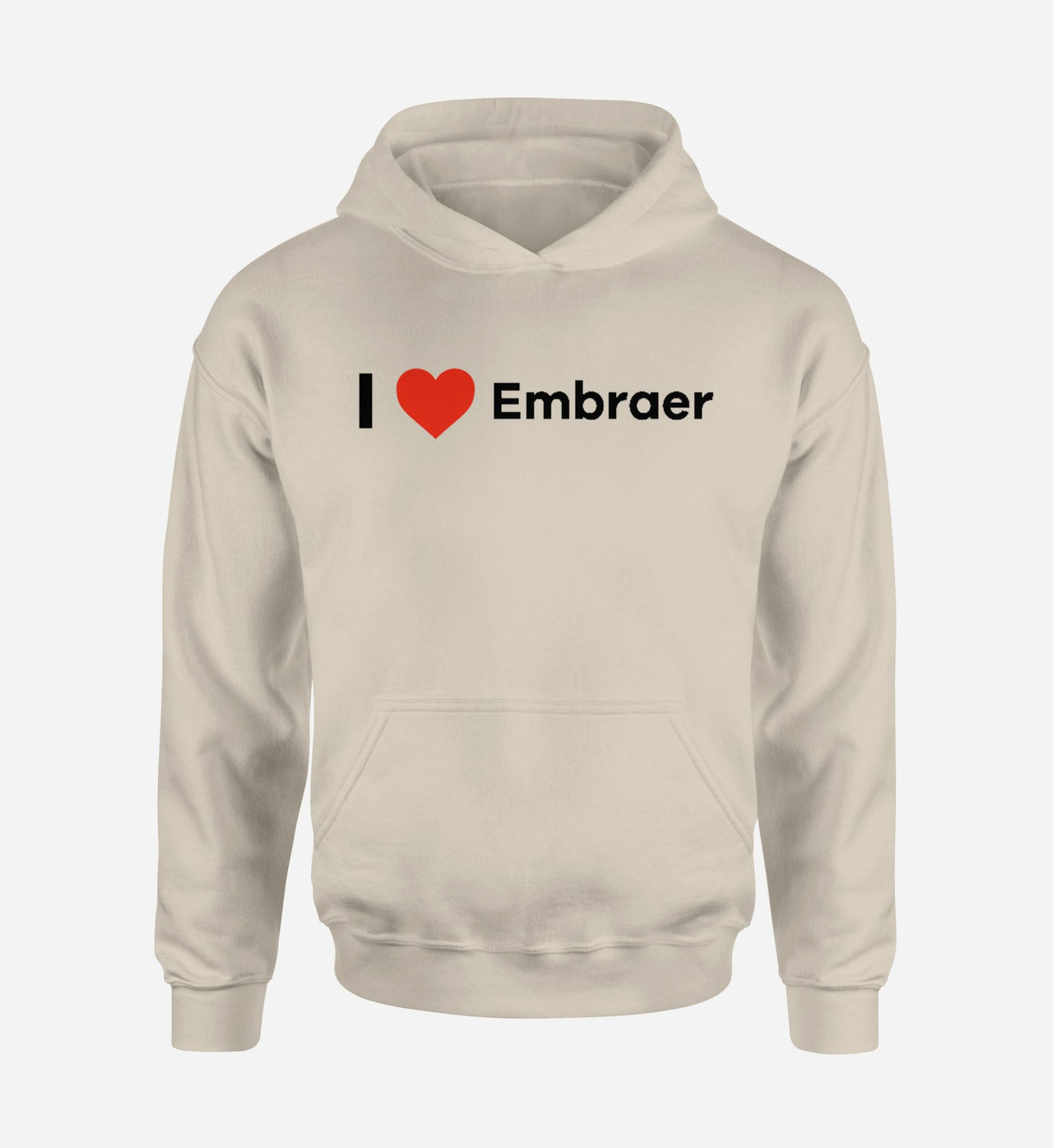 I Love Embraer Designed Hoodies