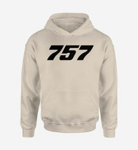 Thumbnail for 757 Flat Text Designed Hoodies