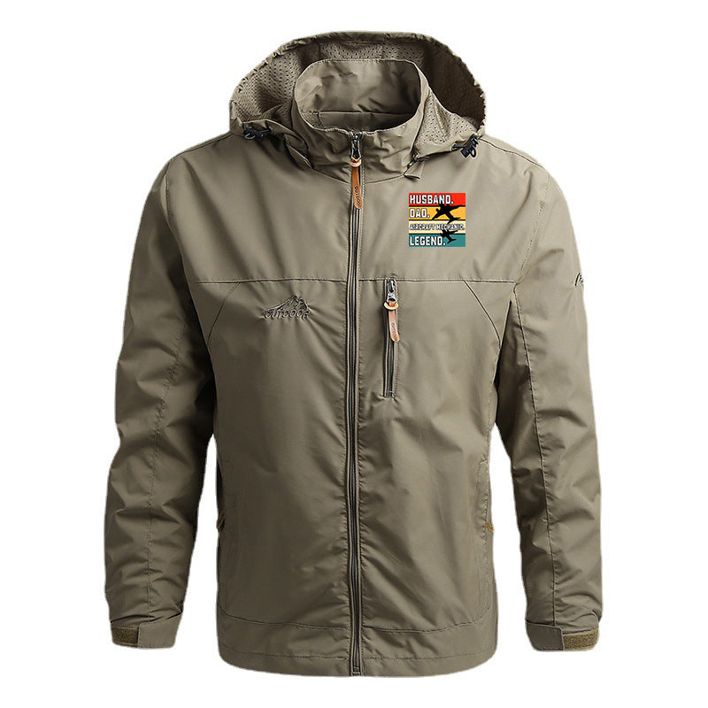 Husband & Dad & Aircraft Mechanic & Legend Designed Thin Stylish Jackets