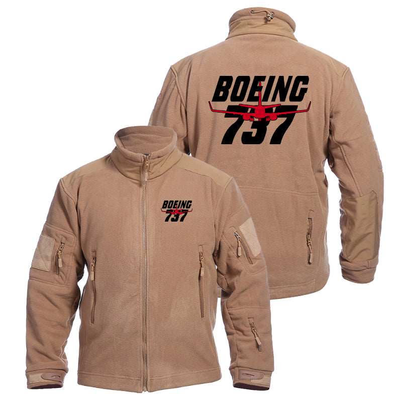 Amazing Boeing 737 Designed Fleece Military Jackets (Customizable)