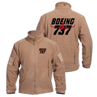 Thumbnail for Amazing Boeing 737 Designed Fleece Military Jackets (Customizable)