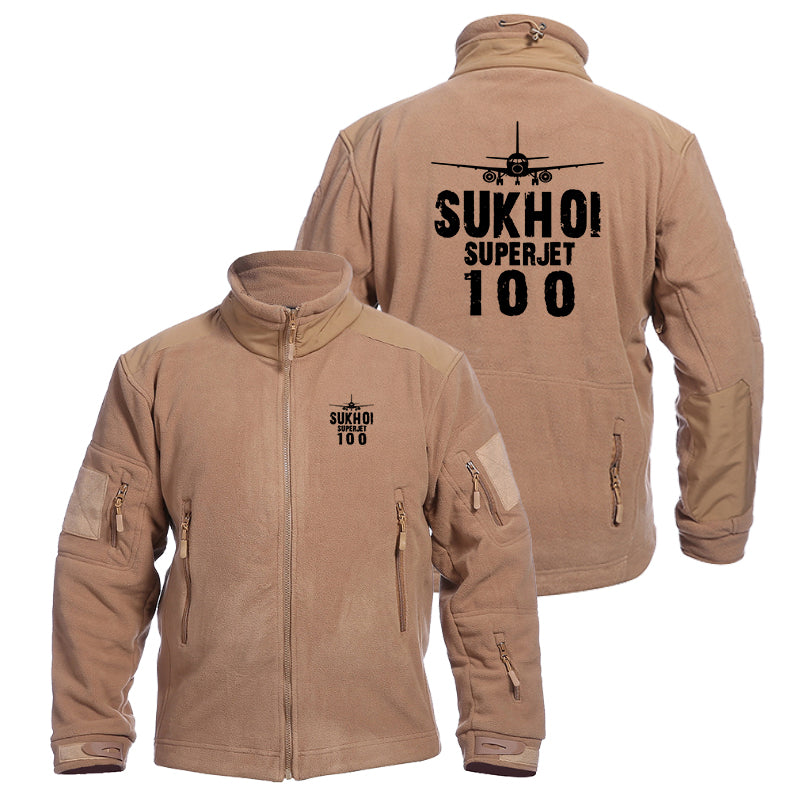 Sukhoi Superjet 100 & Plane Designed Fleece Military Jackets (Customizable)