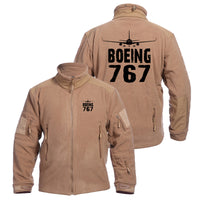 Thumbnail for Boeing 767 & Plane Designed Fleece Military Jackets (Customizable)