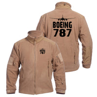 Thumbnail for Boeing 787 & Plane Designed Fleece Military Jackets (Customizable)